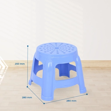 Ghế nhựa lùn tròn QUI PHÚC nhỏ combo 2-4 ghế, tiện lợi, đa năng, chắc chắn, bền màu