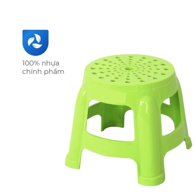 Ghế nhựa lùn tròn QUI PHÚC nhỏ combo 2-4 ghế, tiện lợi, đa năng, chắc chắn, bền màu