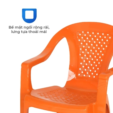 Ghế nhựa tựa lưng QUI PHÚC - Combo 4/6/10 ghế, lưng đan an toàn, chống trượt, ngồi thoải mái, tiện lợi