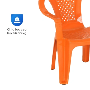 Ghế nhựa tựa lưng QUI PHÚC - Combo 4/6/10 ghế, lưng đan an toàn, chống trượt, ngồi thoải mái, tiện lợi
