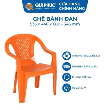 Ghế nhựa tựa lưng QUI PHÚC - Combo 4/6/10 ghế, lưng đan an toàn, chống trượt, ngồi thoải mái, tiện lợi 9 Ghế nhựa tựa lưng QUI PHÚC - Combo 4/6/10 ghế, lưng đan an toàn, chống trượt, ngồi thoải mái, tiện lợi 9