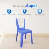Ghế nhựa tựa lưng Super QUI PHÚC trung, combo 4-6-10, chân chống trượt, dành cho bé, trường học, quán ăn 3