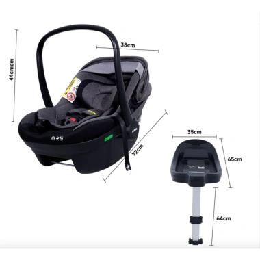 Ghế Nôi Ô Tô Jovikids Aria + Đế ISOFIX - ECE R129/04, 0-18 Tháng (40-87cm), 2.725.000₫ 8