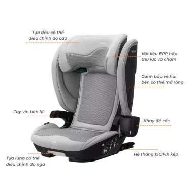 Ghế Ô Tô Trẻ Em Welldon Cocoon i-Size R129 3-12 tuổi Giá ưu đãi 4,95 triệu