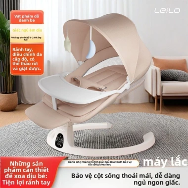 Ghế rung điện O cho trẻ sơ sinh - Nôi đa chức năng, giường ngủ, ghế ngả, chống lật