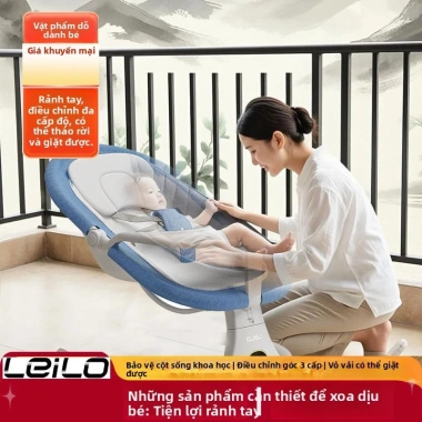 Ghế rung điện O cho trẻ sơ sinh - Nôi đa chức năng, giường ngủ, ghế ngả, chống lật