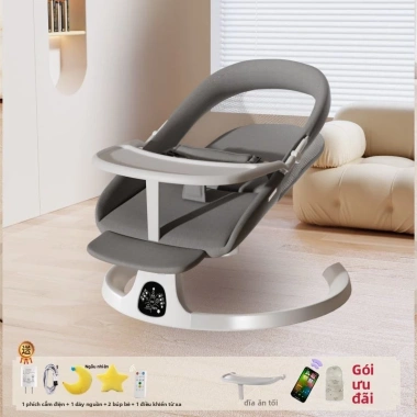 Ghế rung điện O cho trẻ sơ sinh - Nôi đa chức năng, giường ngủ, ghế ngả, chống lật