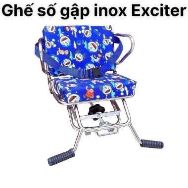 Ghế Số Gập Inox An Toàn Cho Bé - Không Vòng, Gập Khi Đi Xe Máy, Giá 181.350 VND 6 Ghế Số Gập Inox An Toàn Cho Bé - Không Vòng, Gập Khi Đi Xe Máy, Giá 181.350 VND 6
