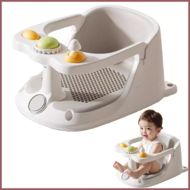 Ghế tắm trẻ mới biết đi – Bồn ngồi cốc hút, chống trượt, thích hợp bé gái – 411.400₫