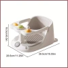 Ghế tắm trẻ mới biết đi – Bồn ngồi cốc hút, chống trượt, thích hợp bé gái – 411.400₫ 5