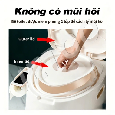 Ghế Toilet Di Động JETGO Chống Trượt, Bô Rời Cho Gia Đình & Du Lịch - 208.050₫