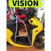 Ghế xe Vision cho bé - Ghế ga xếp sắt sơn tĩnh điện gọn gập màu xám, an toàn, 190.450 VND 8