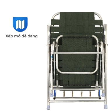 Ghế xếp gấp gọn inox Deli QUI PHÚC - gác chân, dây dù lớn, sáng bóng, chịu tải 120kg - giá 831.357₫ 5 Ghế xếp gấp gọn inox Deli QUI PHÚC - gác chân, dây dù lớn, sáng bóng, chịu tải 120kg - giá 831.357₫ 5
