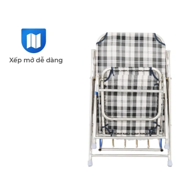 Ghế xếp gấp gọn inox Deli QUI PHÚC – inox sáng bóng, vải lưới thoáng khí, chịu tải 150kg – giá ưu đãi 831,357₫ 6