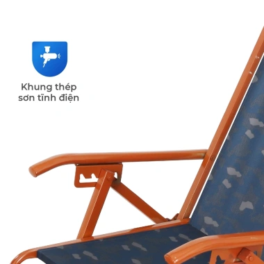 Ghế xếp gọn Felix QUI PHÚC lưới vải bền, thoáng khí, an toàn, có gác chân 476.420₫