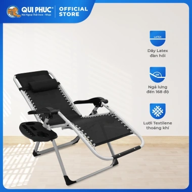 Ghế xếp thư giãn cao cấp Deli Boss QUI PHÚC - Gấp gọn tiện lợi, đa năng, vải lưới thoáng mát, giảm giá tới 22%