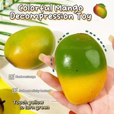 GHX Squishy Đồ Chơi Đổi Màu Mango Mochi - Pinching Căng Thẳng, Phục Hồi Chậm, Quà Tặng VN 66.661 VND