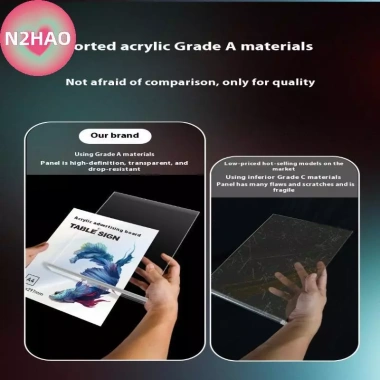 Giá Đỡ Acrylic A4/A5/A6 N2HAO - Hiển Thị Nhãn Giá, Menu, Bàn Đặt, Giá Chỉ 74.250₫