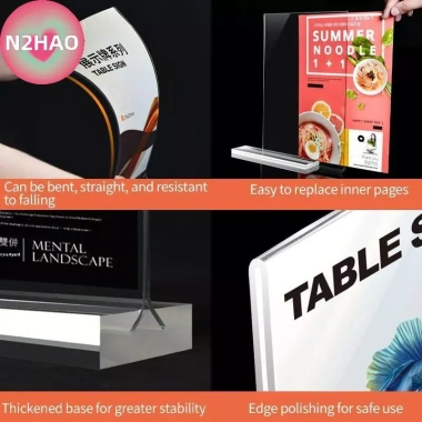 Giá Đỡ Acrylic A4/A5/A6 N2HAO - Hiển Thị Nhãn Giá, Menu, Bàn Đặt, Giá Chỉ 74.250₫ 8 Giá Đỡ Acrylic A4/A5/A6 N2HAO - Hiển Thị Nhãn Giá, Menu, Bàn Đặt, Giá Chỉ 74.250₫ 8