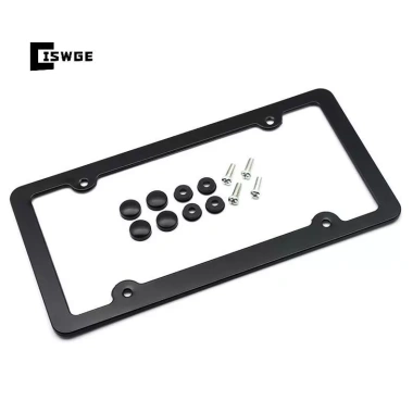 Giá đỡ biển số ô tô nhôm màu hồng chuẩn US 1/2 Cái CISWGE mới, khung ảnh xe 2 Giá đỡ biển số ô tô nhôm màu hồng chuẩn US 1/2 Cái CISWGE mới, khung ảnh xe 2