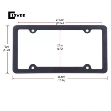 Giá đỡ biển số ô tô nhôm màu hồng chuẩn US 1/2 Cái CISWGE mới, khung ảnh xe 5 Giá đỡ biển số ô tô nhôm màu hồng chuẩn US 1/2 Cái CISWGE mới, khung ảnh xe 5