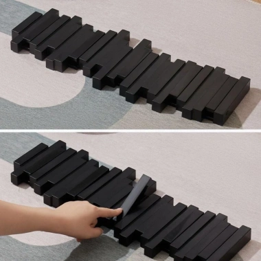 Giá đỡ chìa khóa hình đàn Piano AVENULL - Móc treo tường gỗ nghệ thuật gập lại 5 móc 3