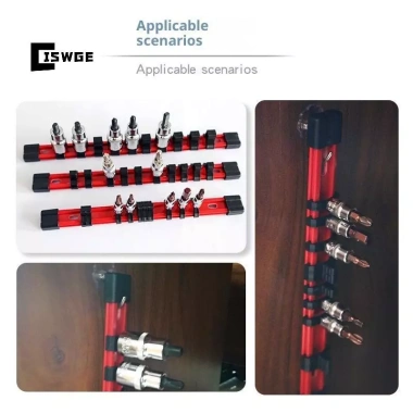Giá đỡ cờ lê Soet Rail 1/4-3/8-1/2 inch – Đa năng, tường, lưu trữ công cụ mới