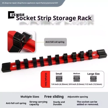 Giá đỡ cờ lê Soet Rail 1/4-3/8-1/2 inch – Đa năng, tường, lưu trữ công cụ mới