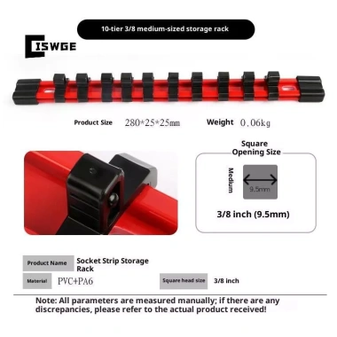 Giá đỡ cờ lê Soet Rail 1/4-3/8-1/2 inch – Đa năng, tường, lưu trữ công cụ mới