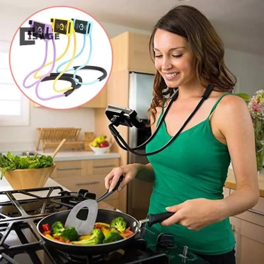 Giá đỡ điện thoại cổ lười xoay 360 - Đặt giường, vòng cổ, điện thoại thông minh