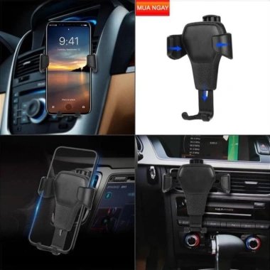 Giá Đỡ Điện Thoại Gắn Khe Máy Lạnh Ô Tô - Chắc Chắn, Nhỏ Gọn, Dễ Lắp Đặt, Giá 30.000₫ (Giảm từ 37.500₫)