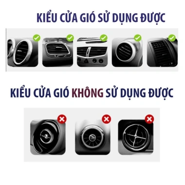 Giá Đỡ Điện Thoại Gắn Khe Máy Lạnh Ô Tô - Chắc Chắn, Nhỏ Gọn, Dễ Lắp Đặt, Giá 30.000₫ (Giảm từ 37.500₫)