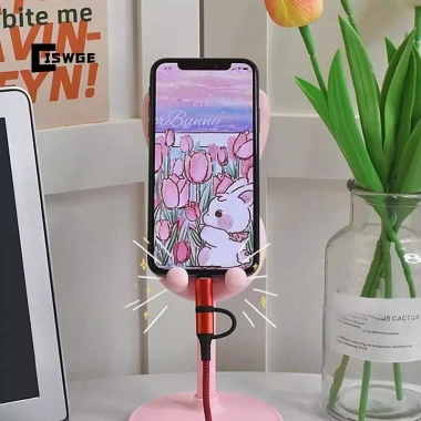 Giá đỡ điện thoại hình thỏ có thể nâng lên, điều chỉnh, kệ hỗ trợ máy tính cho học sinh lười biếng - Mới 50.160₫
