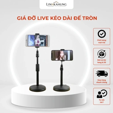 Giá Đỡ Live Kéo Dài Đế Tròn DC-01 - Thiết Kế Bền, Giá Chỉ 30.000₫, Giảm Giá Đặc Biệt