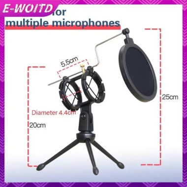 Giá đỡ micro E-WOITD cho PC và bộ lọc Sho Mount Pop - Phát podcast, ghi âm, giảm giá 17%