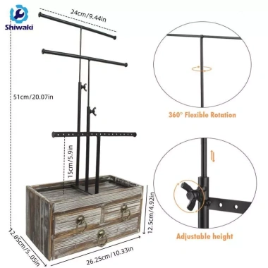 Giá đỡ trang sức 3 tầng ngăn kéo - Bông tai, vòng cổ, phụ kiện tóc - 566,500₫ 3
