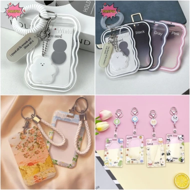 Giá Đỡ Trong Suốt Pnpia Photocard Đựng Thẻ Móc Khóa, Bảo Vệ Ảnh Xe Buýt & Sinh Viên