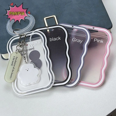 Giá Đỡ Trong Suốt Pnpia Photocard Đựng Thẻ Móc Khóa, Bảo Vệ Ảnh Xe Buýt & Sinh Viên