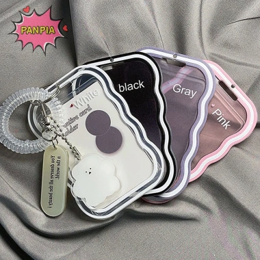 Giá Đỡ Trong Suốt Pnpia Photocard Đựng Thẻ Móc Khóa, Bảo Vệ Ảnh Xe Buýt & Sinh Viên
