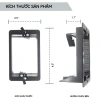 Giá đỡ ZoeRax điện áp thấp gắn tấm tường đơn Gang - hỗ trợ cáp điện thoại, mạng, loa đồng trục, HDMI, giảm còn 71.499đ 2