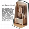 Giá treo quần áo đứng sàn phòng ngủ gia đình, thiết kế di động, đa chức năng 9