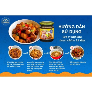 Giai vị Hoàn chỉnh Kho Thịt 180g - Lê Gia Xanh Sam Natural Organic - 47.5k (Giá gốc 60.8k) 6