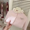 Giảm 50% Áo Len Dệt Kim Phiên Bản Hàn Quốc Màu Hồng Cardigan ấm áp phong cách Tây 3