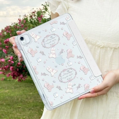 Giảm giá Bao da iPad F&X Y Fold Alice Bear - Tương thích iPad Pro 2.024, Air 6/5, iPad 7‑9, 13 inch, giá 266.125 VND