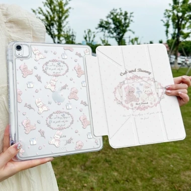 Giảm giá Bao da iPad F&X Y Fold Alice Bear - Tương thích iPad Pro 2.024, Air 6/5, iPad 7‑9, 13 inch, giá 266.125 VND