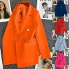 Giao hàng nhanh Áo khoác mùa xuân nữ màu xanh kẹo - Blazer phong cách đường phố Hàn Quốc 2.026, thanh lịch, nhỏ nhắn, thoải mái 2
