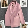 Giao hàng nhanh Áo khoác mùa xuân nữ màu xanh kẹo - Blazer phong cách đường phố Hàn Quốc 2.026, thanh lịch, nhỏ nhắn, thoải mái 6