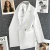Giao hàng nhanh Áo khoác mùa xuân nữ màu xanh kẹo - Blazer phong cách đường phố Hàn Quốc 2.026, thanh lịch, nhỏ nhắn, thoải mái 7