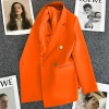 Giao hàng nhanh Áo khoác mùa xuân nữ màu xanh kẹo - Blazer phong cách đường phố Hàn Quốc 2.026, thanh lịch, nhỏ nhắn, thoải mái 9