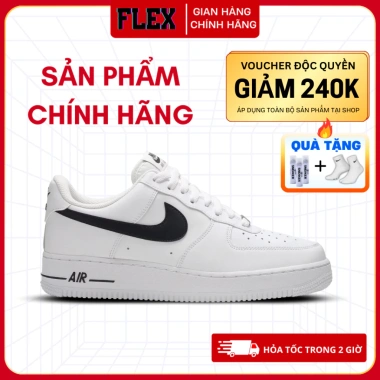 Giày Aiir Forrce 1 Black White Chính Hãng FLEX SHOES Nam Nữ - Thời trang, giảm giá 2.512.000 VND